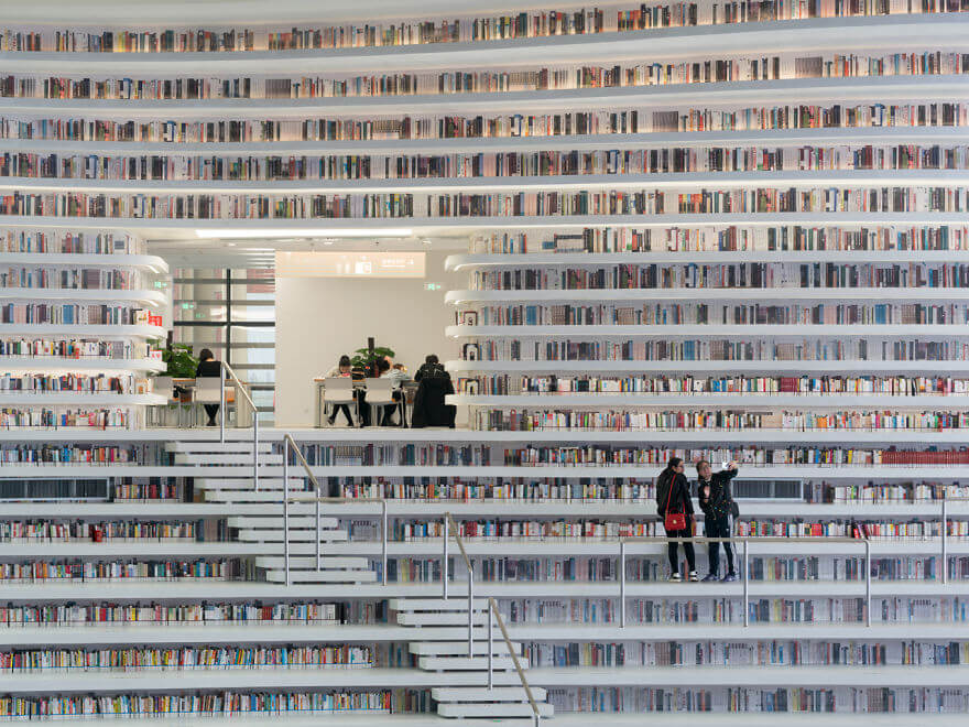 China Membuka Binhai Public Library, Perpustakaan Terkeren di Dunia