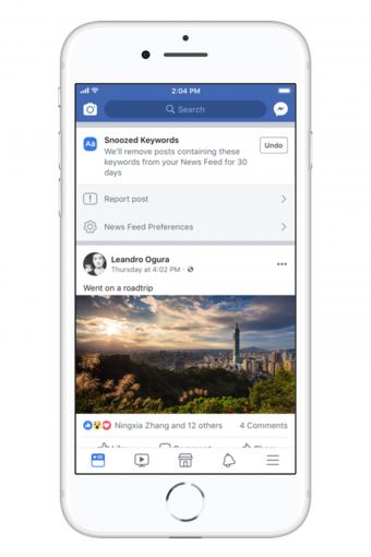 Facebook Sedang Uji Fitur untuk Bisukan Kata Kunci Tertentu