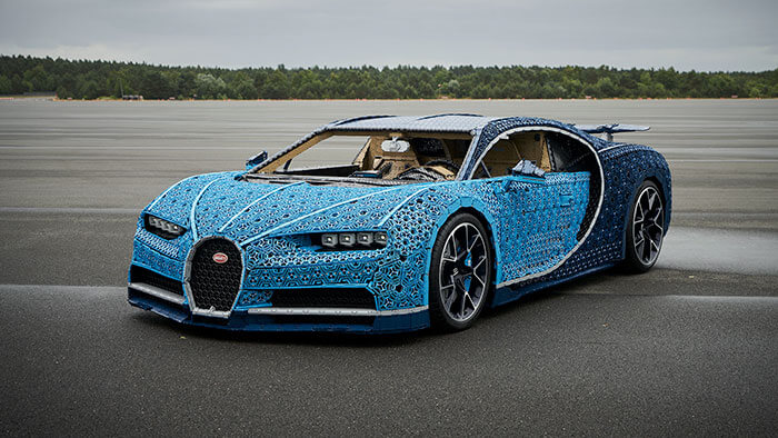 Intip Test Drive Bugatti Chiron yang Terbuat dari 1.000.000 Keping Lego Ini Yuk