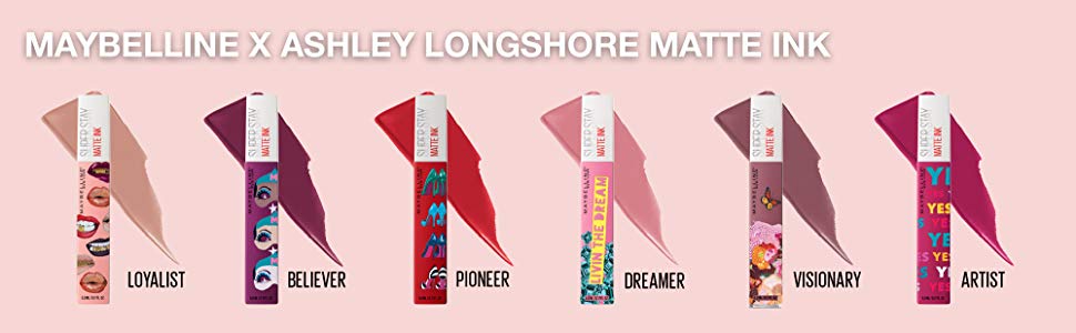 Tampil Artsy dengan Liquid Lipstik Terbaru Kolaborasi Maybelline dengan Ashley Longshore