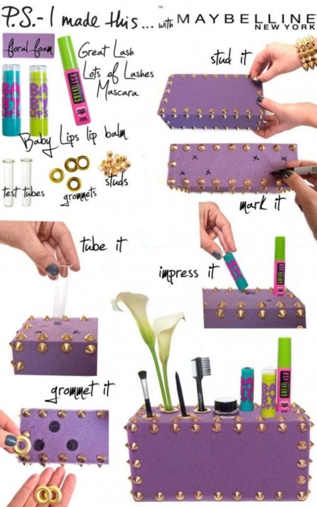 10 Ide DIY Makeup  Organizer Cantik dan Mudah yang Bisa 