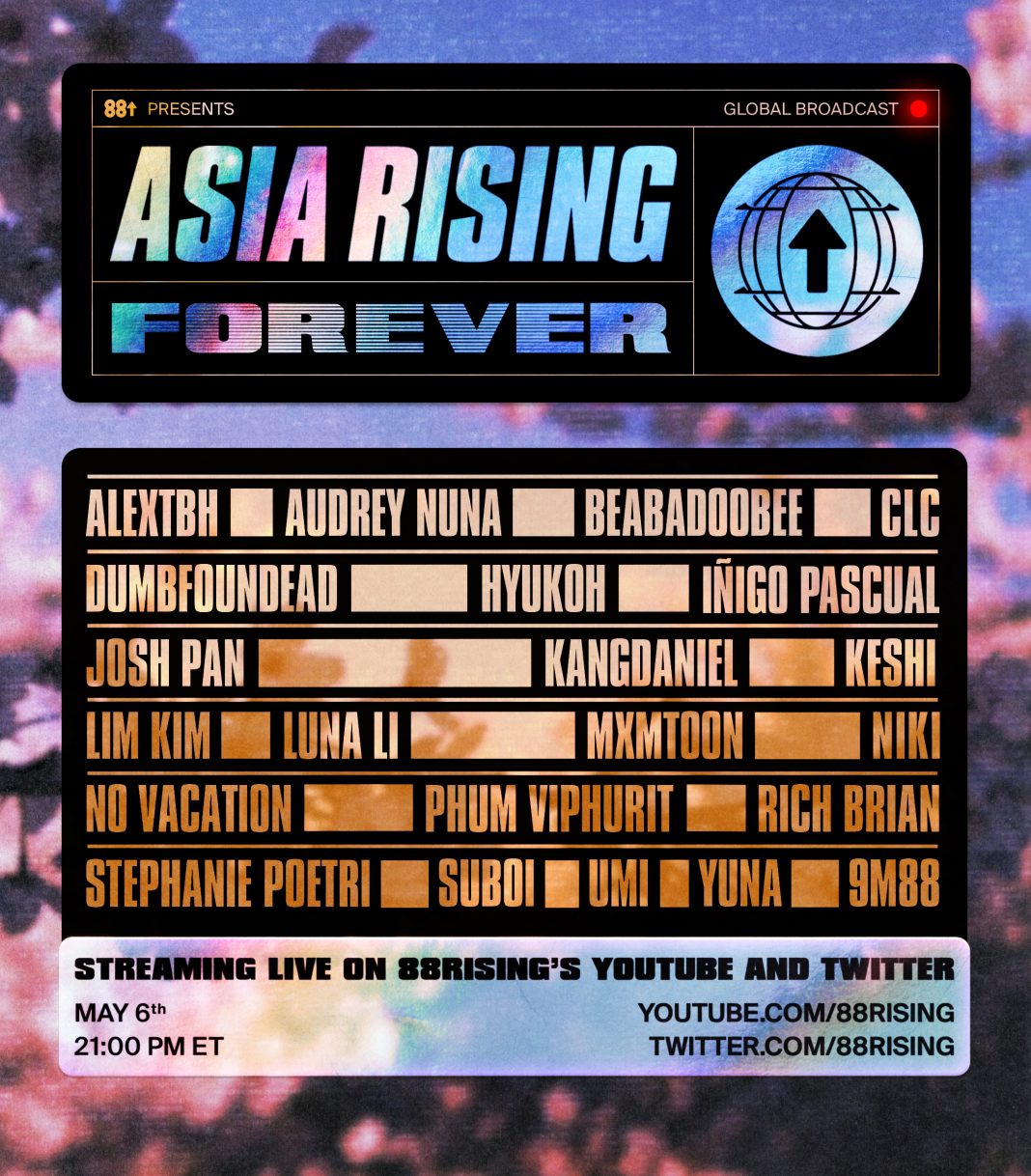 Rayakan Kebudayaan Asia, 88rising Menyelenggarakan Festival Digital Asia Rising Forever