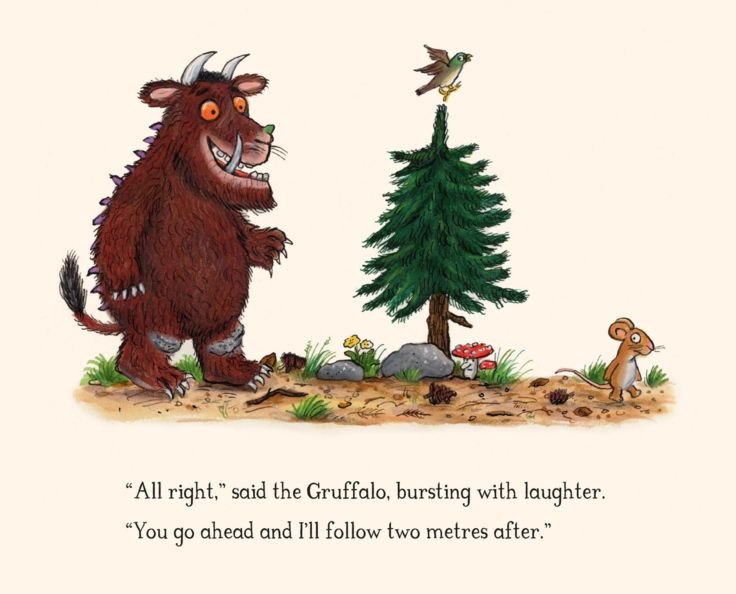 Ilustrasi Social Distancing dari The Gruffalo untuk Anak-anak