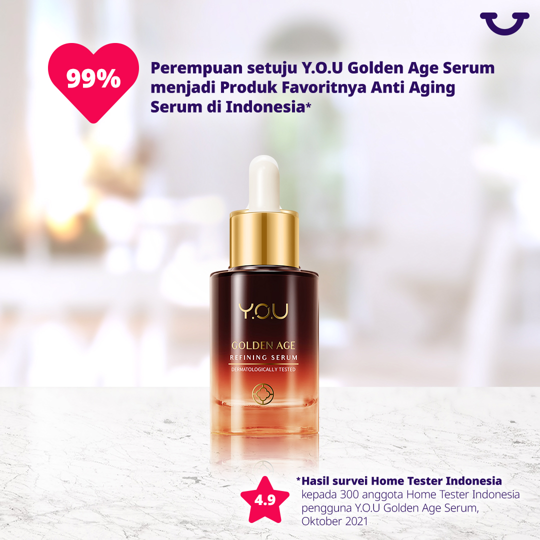 Y.O.U Golden Age Serum Jadi Produk Anti-Aging Serum Paling Disukai di Indonesia