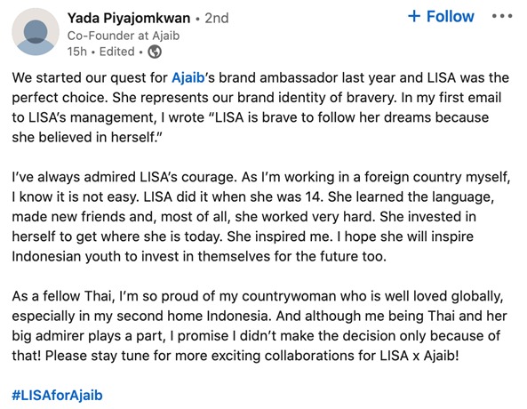 linkedin Yada CEO Ajaib