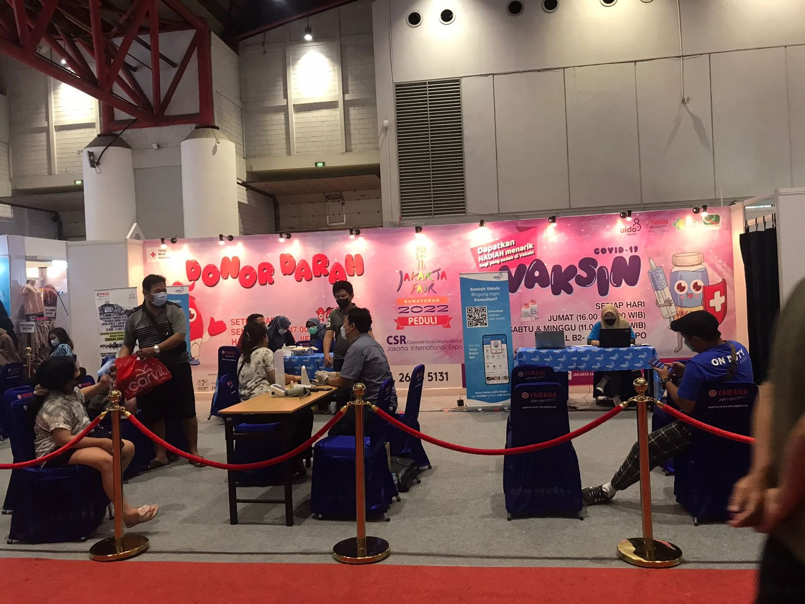 Vaksin gratis di Festival Jakarta Fair 2022