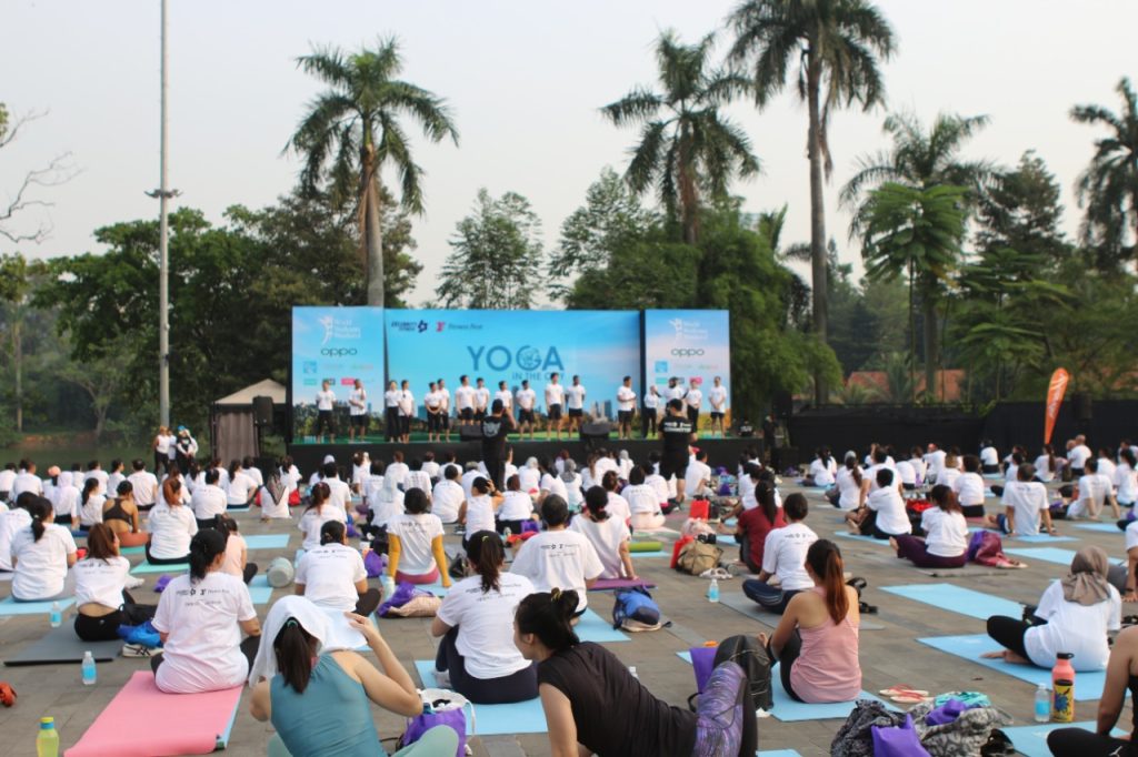 Yoga in the Park jadi Bagian dari Perhelatan World Wellness Weekend