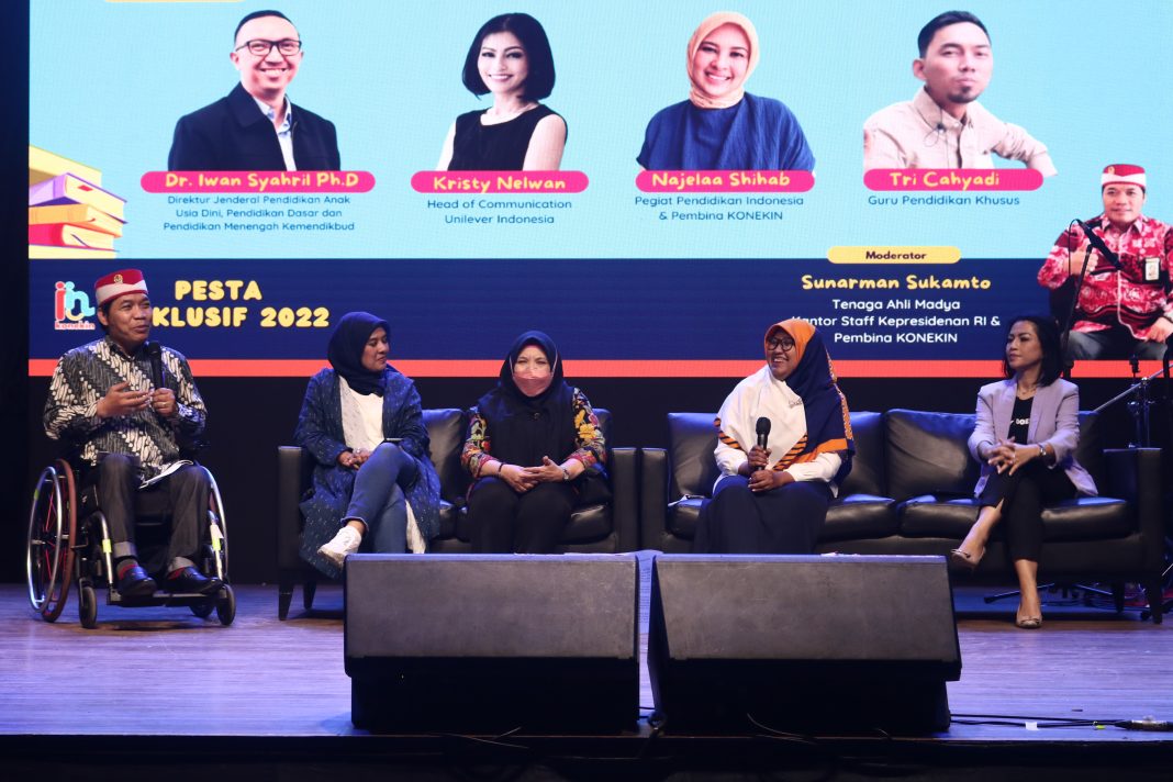 Koneksi Indonesia Inklusif (KONEKIN) adalah platform sosial yang menciptakan ekosistem inklusif di Indonesia. Dalam rangka perayaan Hari Disabilitas Internasional pada 3 Desember lalu, KONEKIN menyelenggarakan event tahunan Pesta Inklusif 2022.