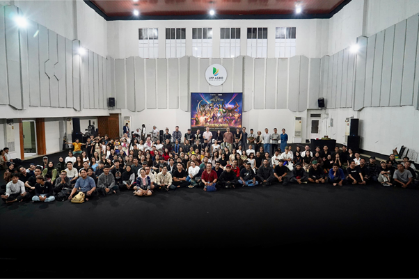 Penari dan tim pendukung Pagelaran Sabang Merauke 2025 Indonesian Broadway “Hikayat Nusantara” pada acara Kick Off Latihan Penari LPP Agro Yogyakarta